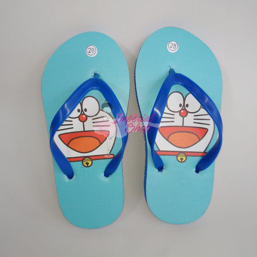 Sandal Karakter Anak Doraemon Sendal Jepit Rumahan Capit Lucu Cute