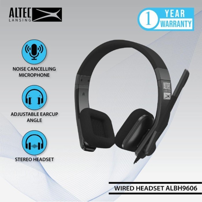 Headset Altec Lansing ALBH9606 Stereo Headset Wired ALBH9606