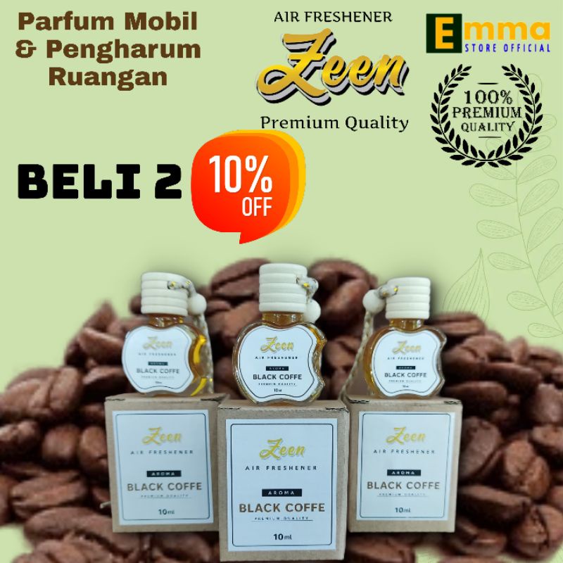 Zeen Parfum Mobil Non Alkohol Aroma Kopi Pengarum Ruangan Kopi Kualitas Premium 10 Ml