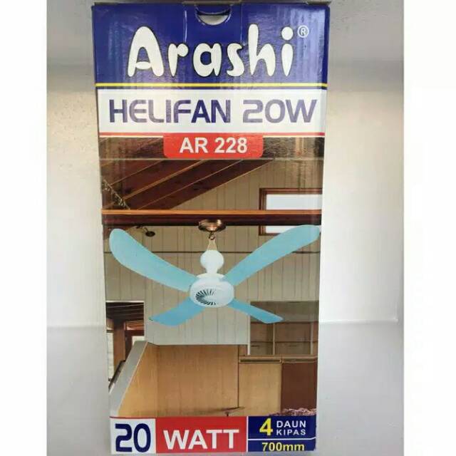 Kipas Gantung Arashi 4 Baling 20 Watt