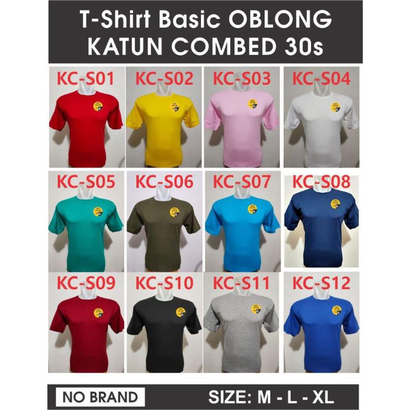 Noveli wear - Kaos polos pria cotton combed lengan pendek | atasan baju kaos seragam pria dan wanita t shirt