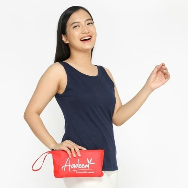 Kaos Singlet Tank Top Wanita Kaos Dalam Katun Bambu - Aadeem