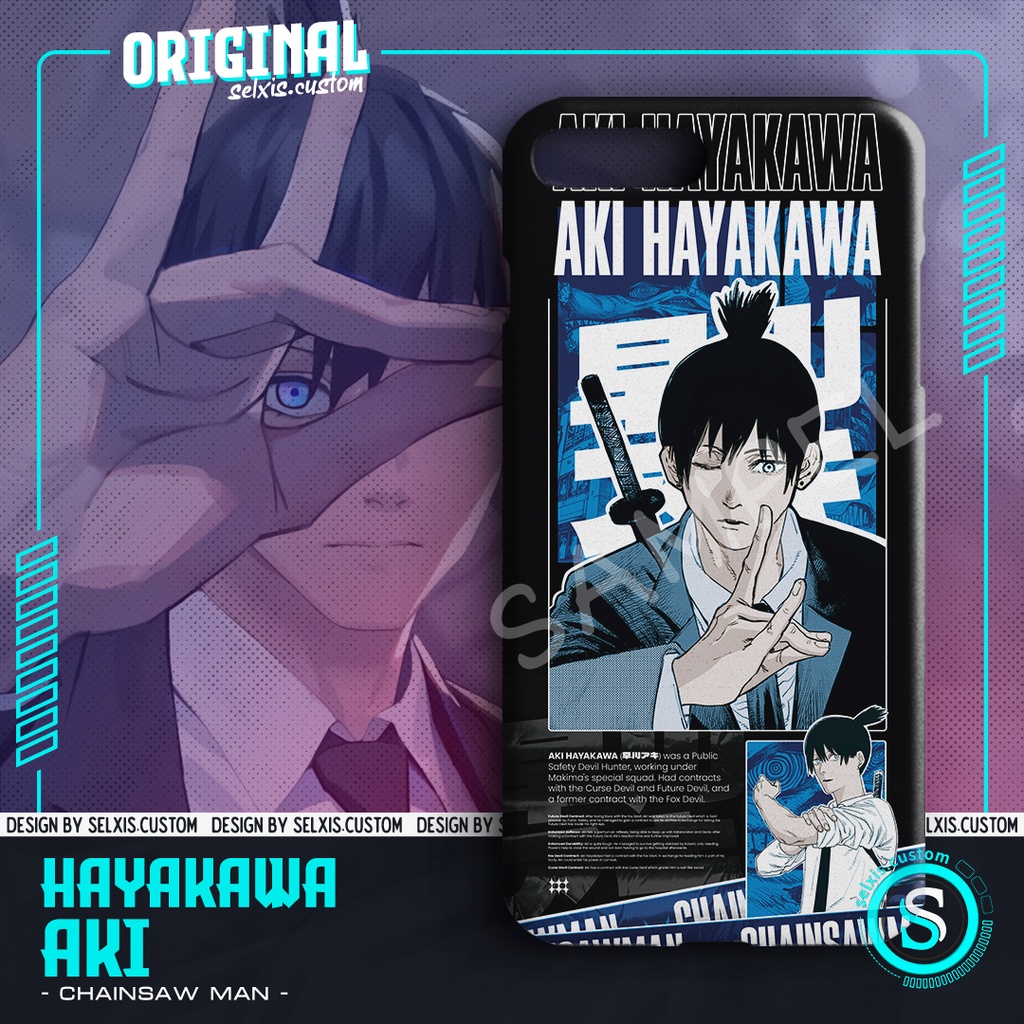 Custom Phone Case Casing Chainsaw Man Aki Hayakawa