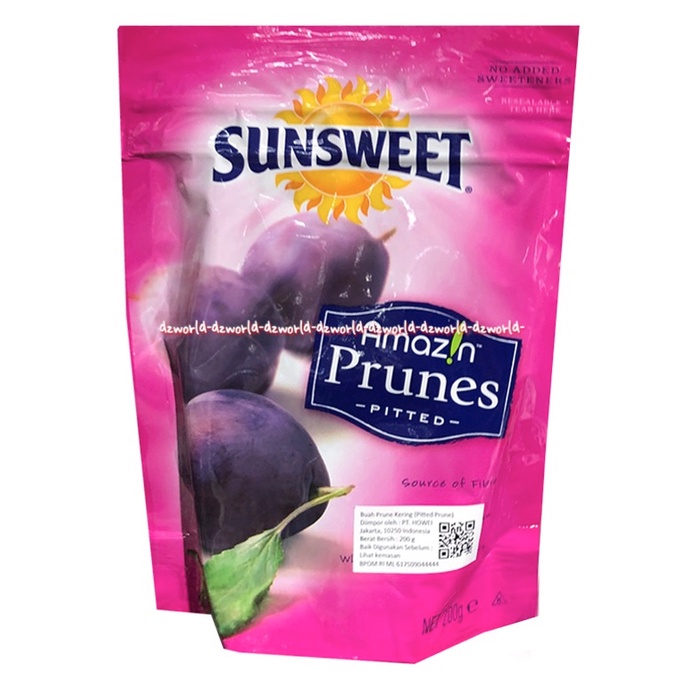 Sunsweet Amazin Prunes Pitted 200g Buah Plum Kering Sun Sweet Amazing Untuk Menurunkan Berat Badan Prune