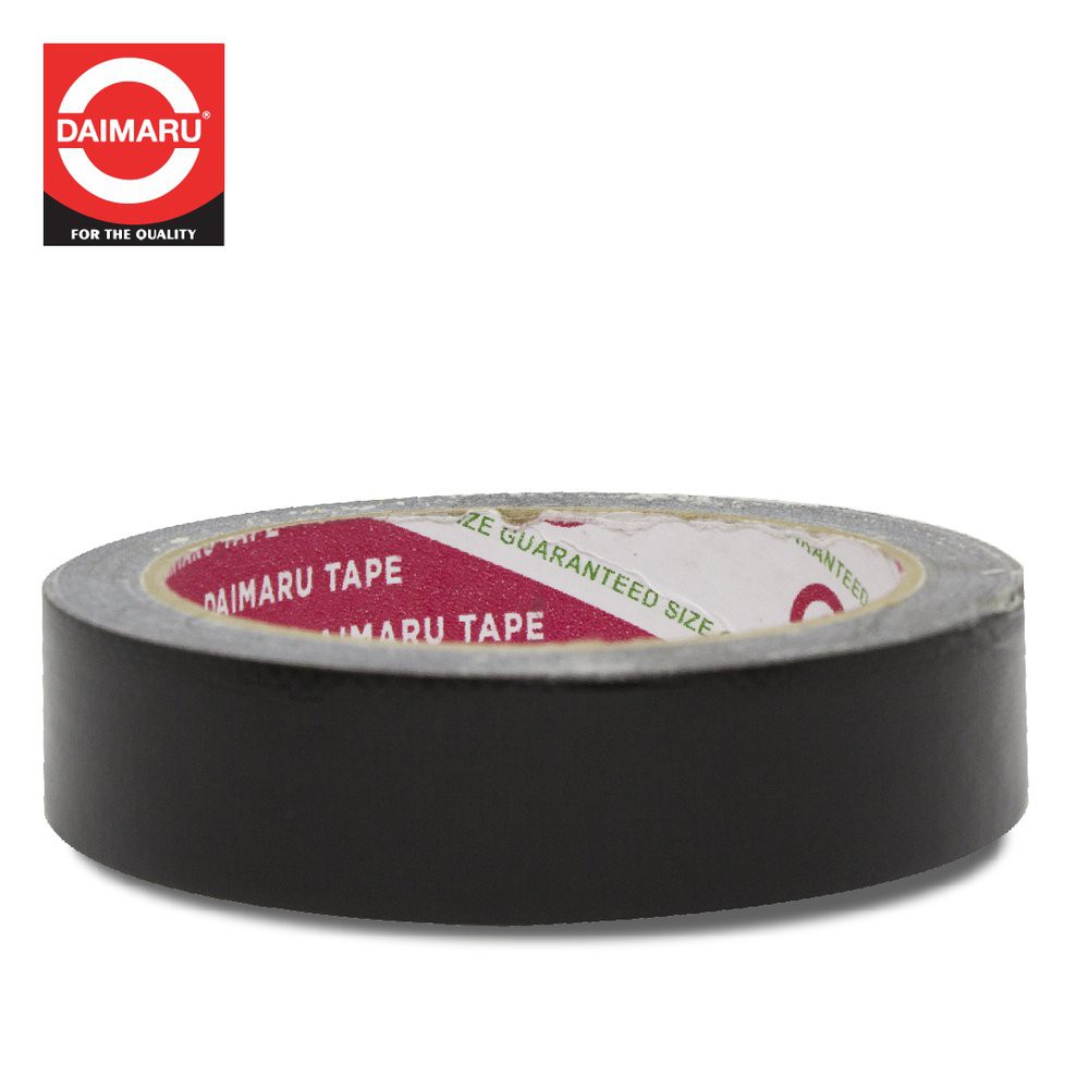 Daimaru Cloth Tape Lakban Kain Warna Hitam 24 mm x 12 meter- SHSNP