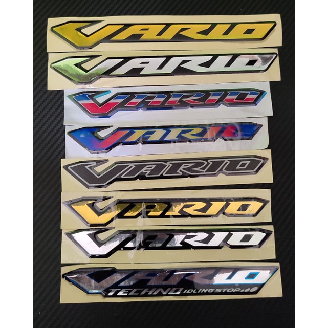 EMBLEM TIMBUL LOGO MOTOR HONDA VARIO 125 150 TECHNO MURAH
