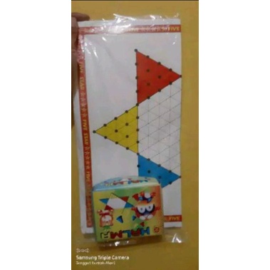 Kartu Permainan Ludo/Ular Tangga Ukuran Besar/Mainan Ludo Mini dan Halma