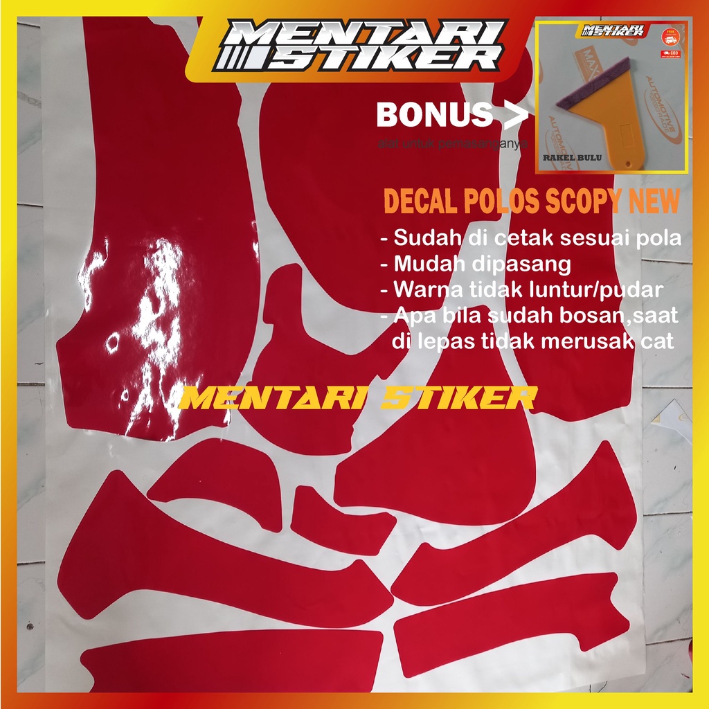 DECAL SCOOPY FULL BODY POLOS TERBARU 2021