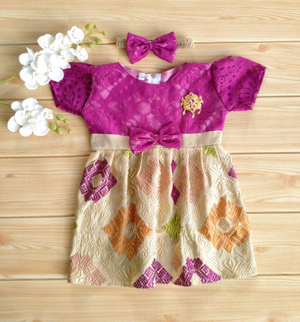 Dress anak / dress brokat /dress bordir /dress cantik