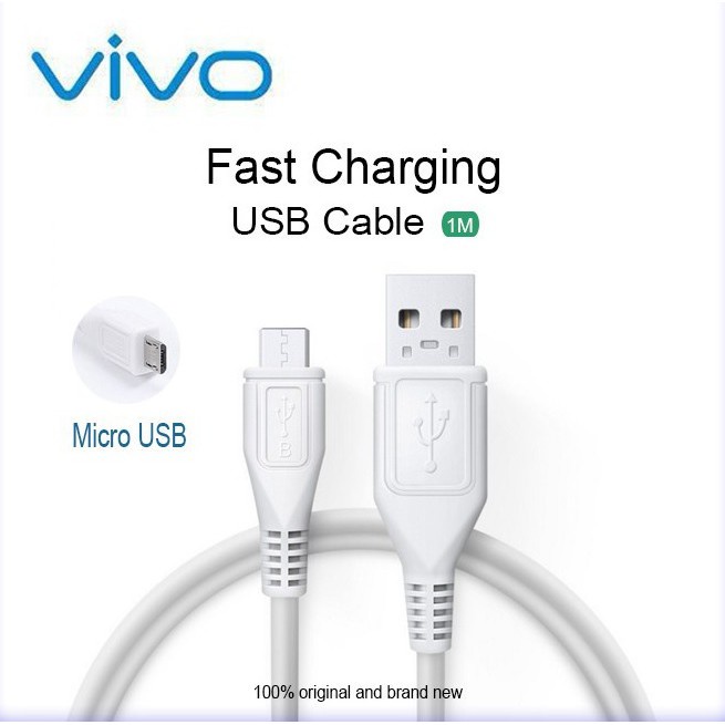 Cable Charger Quick Charger Vivo Y33T Y33S Y21 Y21s Y21A Y21T Y20 Y20s Y20sG Y20-2021 Y20i Y30 Y30i Y50 T1 T1-PRO Y75 S1 S1PRO Z1-PRO X50-PRO X60-PRO X70 X80 Y71 Y83 Y81 Y85 Kabel ORI Original Adapter Type A B C Super Fast Charging 5G 4A 4 Ampere Adaptor