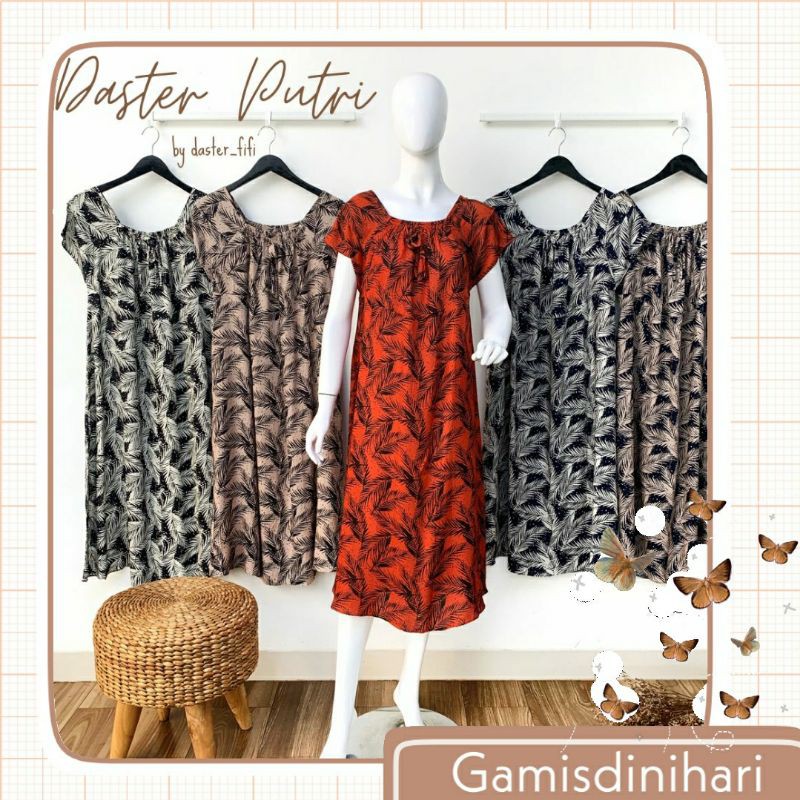 Daster Jumbo Busui Katun Fifi Putri Baju Tidur Wanita Motif Seksi Pakaian Rumah Fashion Murah Baru