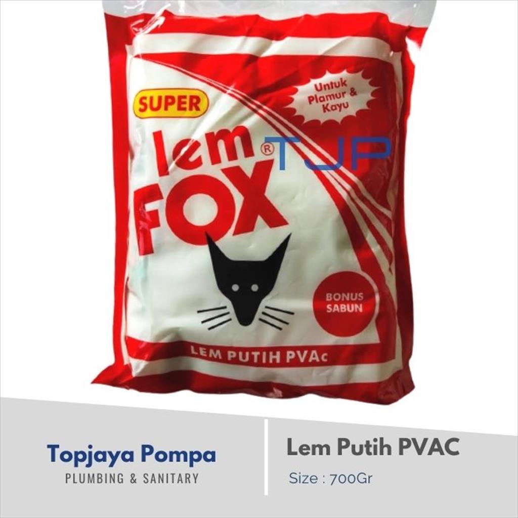 Lem Putih Fox Refill Bungkus  Merah 700 Gr