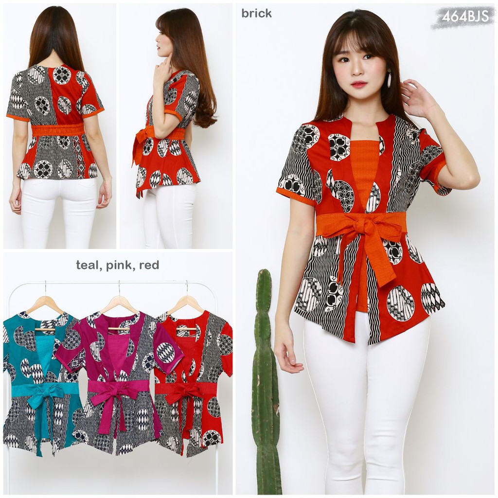 Blouse Batik lengan Pendek