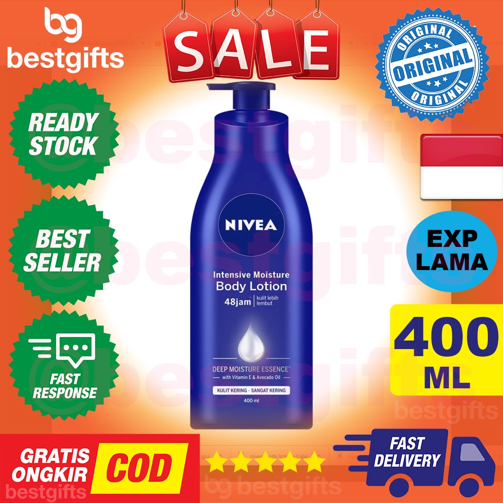 NIVEA BODY LOTION EXTRA WHITE REPAIR PROTECT INSTANT GLOW PERAWATAN KULIT KERING 400 ML