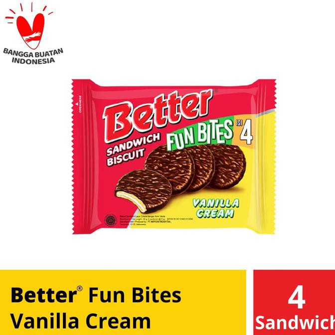 

Promo Awal tahun Roma Better Vanilla Fun Bites 12 Sc @ 48 Gr Promo Awal tahun