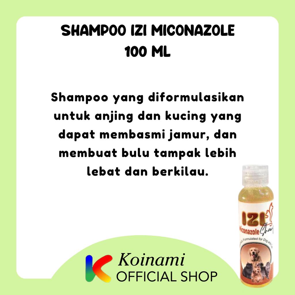 SHAMPO IZI miconazole 100 ml  ANTI JAMUR &amp; KUTU kucing anjing / tick and flea shampoo cat dog