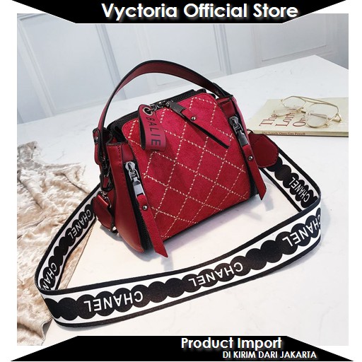 (BISA COD) VYCTORIA VOS8228 Tas Selempang Wanita Fashion Import BQ2371 B8228 LT1458 EL322 CR7216 2371 1458 7216 322