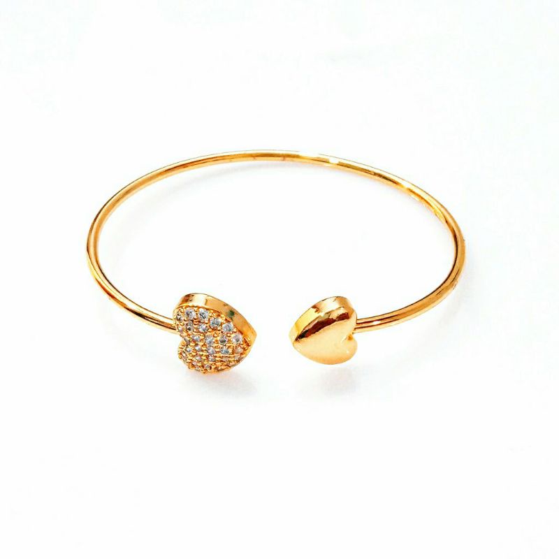 Gelang Titanium  Wanita Lapis Emas Jewelry838MR