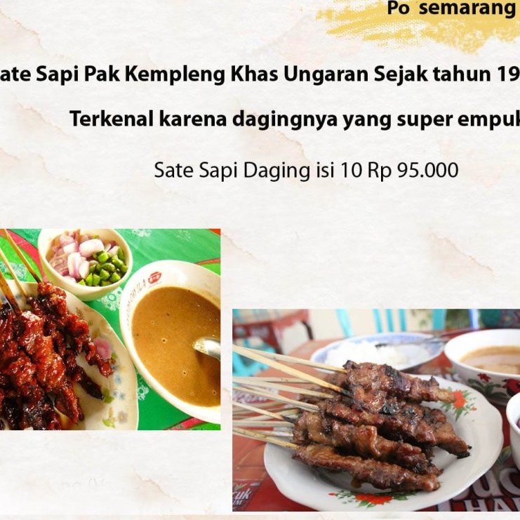 

sate pak kempleng ungaran