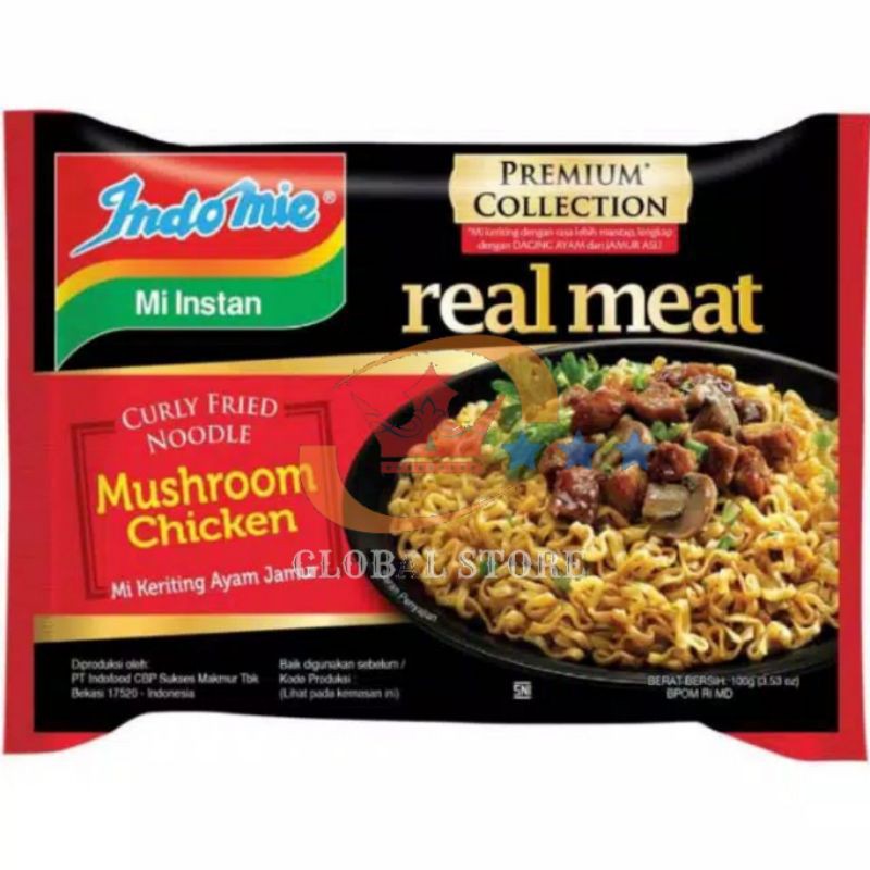 Indomie premium collection japanese ramen shoyu/ indomie takoyaki / indomie tori miso / indomie real meat rasa chicken mushroom