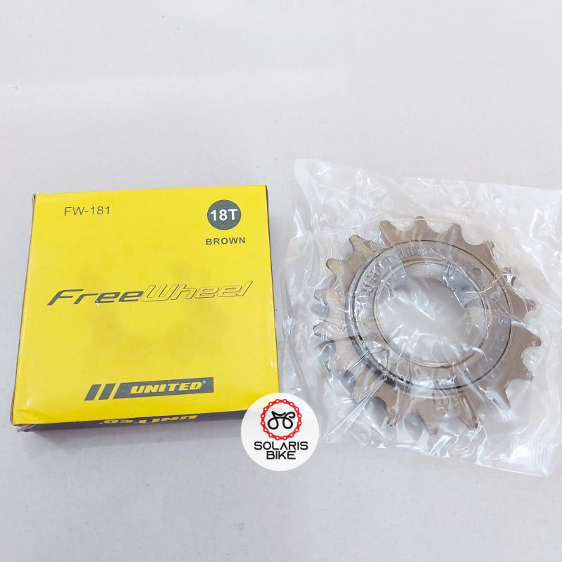 Gir Sepeda Freewheel 18 T United