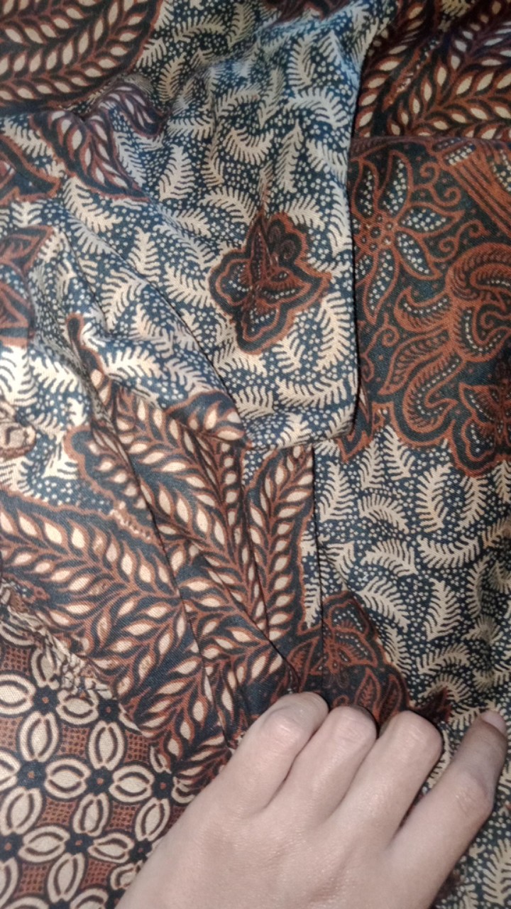 Maura Couple - Sania Ruffle Batik Couple Ori Ndoro Jowi Garansi Termurah Shopee - Batik Modern Solo