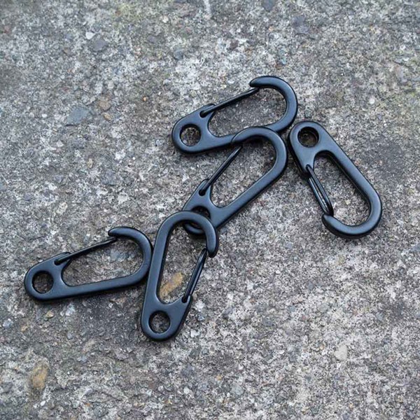 Mini Carabiner Type D Buckle Hanging Karabiner Gantungan Stainless