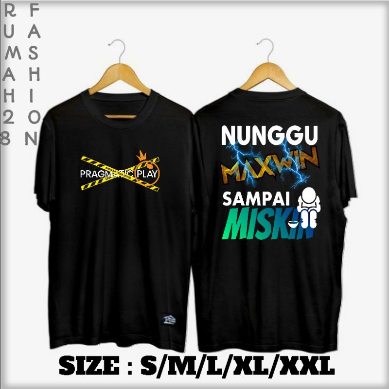 Kaos T Shirt Baju PRAGMATIK PLAY Atasan Distro Pria Wanita Game Slot Kekinian