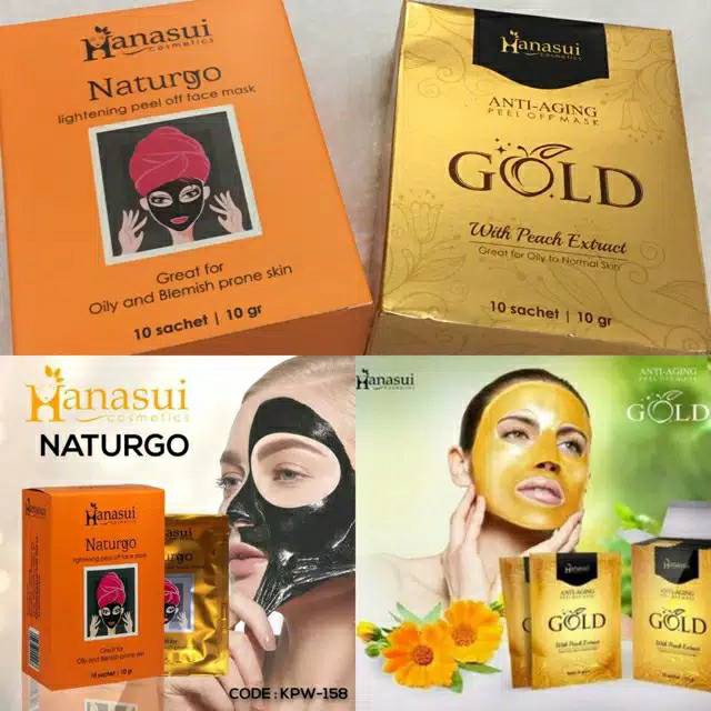 ★ BB ★ NATURGO / Hanasui Naturgo / Masker Lumpur Lightening / Anti Aging Mask / Mud Mask / SACHET