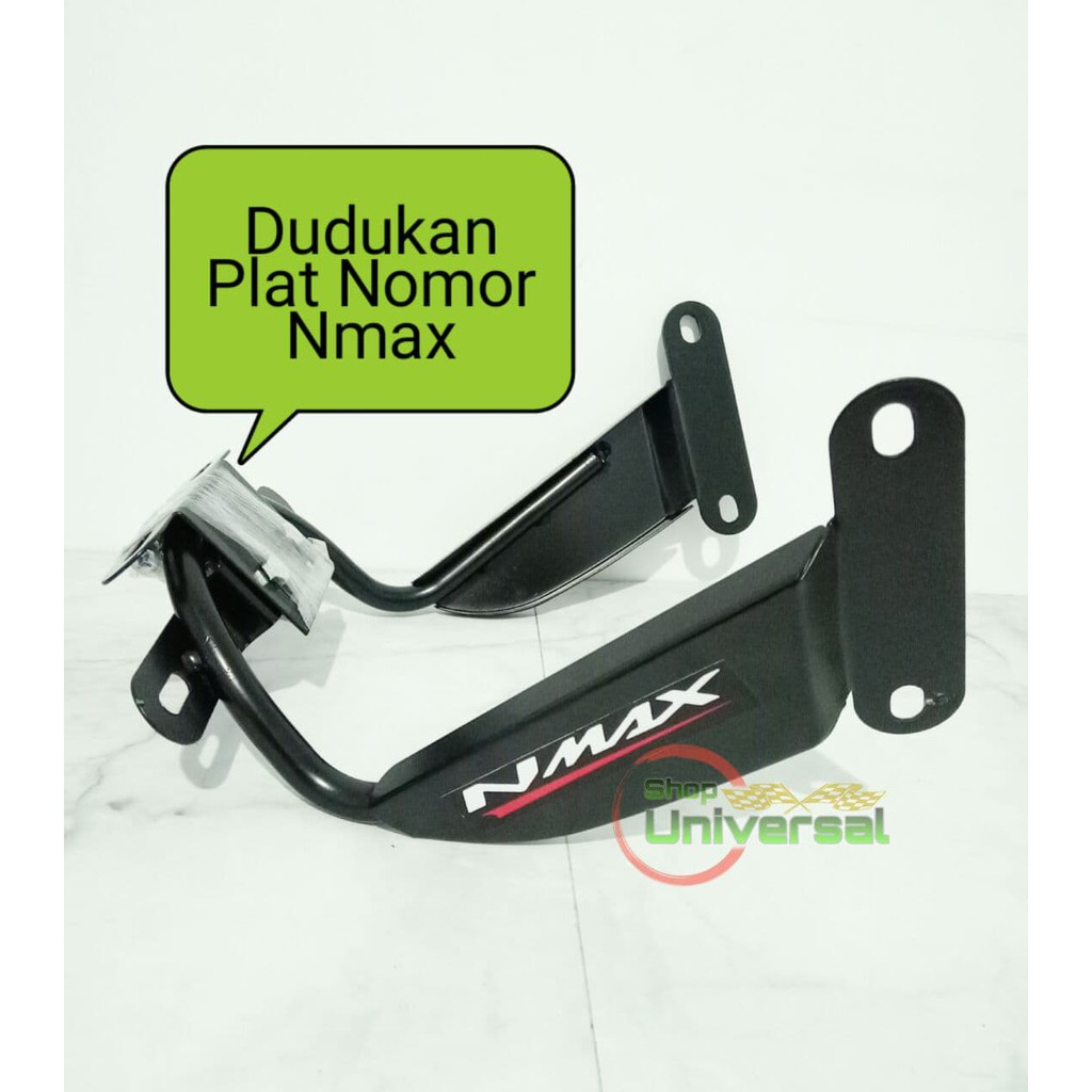BRACKET DUDUKAN PLAT NOMOR YAMAHA NMAX MODEL KOTAK TEBAL 2015-2022