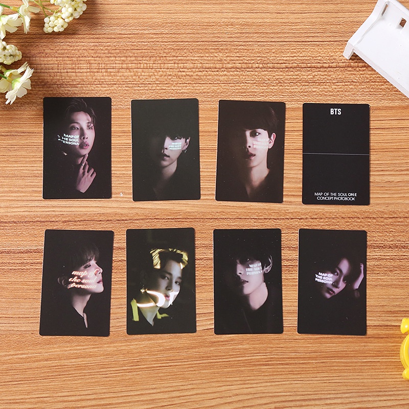 7 / 8pcs / set Kartu Lomo Foto Kpop BTS Map of the Soul On: E Untuk Koleksi