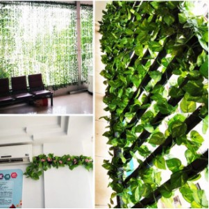 Daun Rambat Plastik Artificial Lebar Tanaman Hias Dekorasi Dinding Harga/Meter