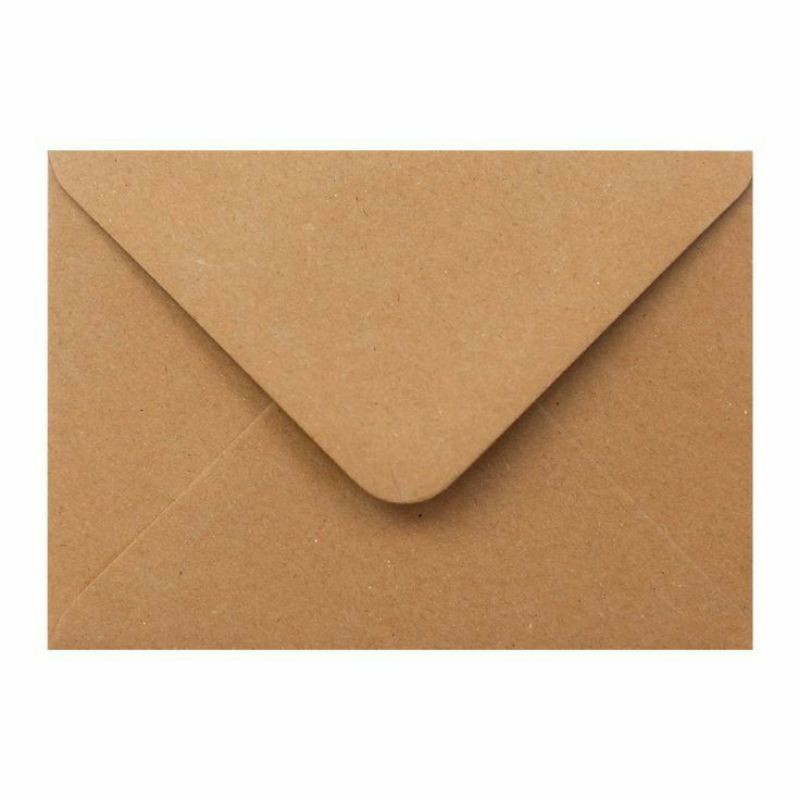 

Amplop Kraft A6 16x11cm | A7 11x8cm | A8 8x6cm | Amplop Vintage Coklat tebal Aesthetic