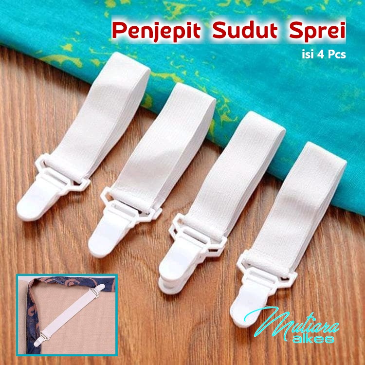 Jepitan Sprei - Pengait Seprei - Karet Pengencang Sudut Seprai Sheet Gripper