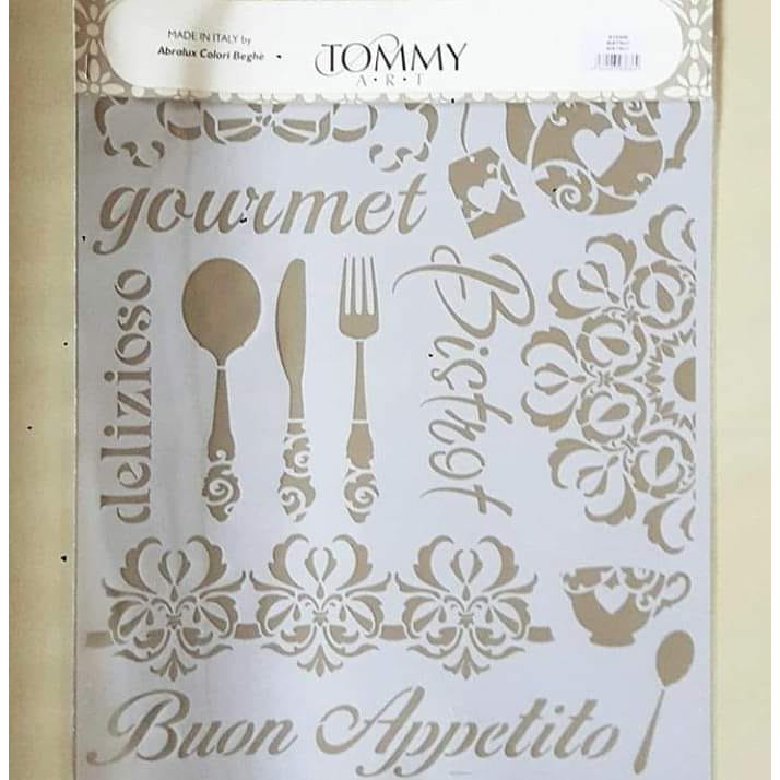 

TOMMY ART Stencil size 34x40cm Code 2