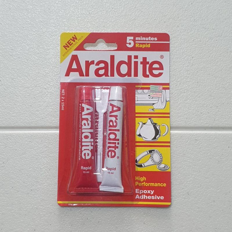 

Lem Araldite Merah 5 menit / Lem Serbaguna / Power Glue / Lem Besi Epoxy