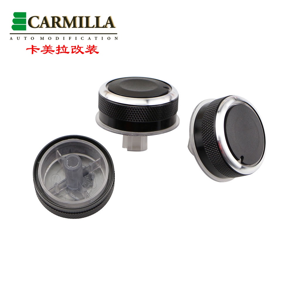 3pcs / set Knob Kontrol Panas AC Bahan Aluminum Alloy Untuk Toyota Corolla EX for BYD F3 F3R