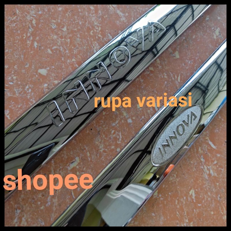 Lis LIST trundlite pintu bagasi belakang toyota innova inova lama 2004 sampai 2010 2009 2008 2007 2006 2005 chrome CROME