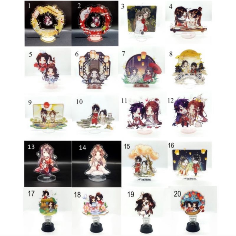 Pajangan Akrilik Standee Xie Lian Hua Cheng Chibi Heaven Official Blessing/Tian Guan Ci Fu