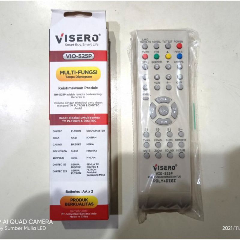 REMOTE Remot Multi TV Tabung POLYTRON&amp;DIGITECH VISERO VIO-525P