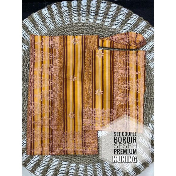 Kamen Set Couple Seseh Bordir Premium Motif 3