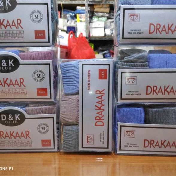 CD Pria DRAKAR Mika Dewasa | 3 Pcs Celana Dalam Laki Laki Drakaar | Open | Pakaian Dalam Underwear Remaja Abg Leopold