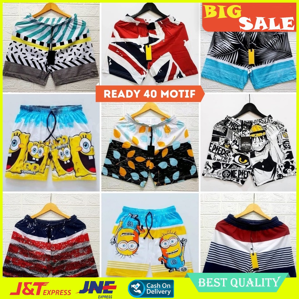 Celana Pendek Pria Kolor Boxer Bokser Surfing Distro Premium Renang Pantai Santai Pria Cowok Cewek Wanita Laki Cowo Perempuan Laki Laki Remaja Murah Terlaris Promo Bahan Katun Tebal