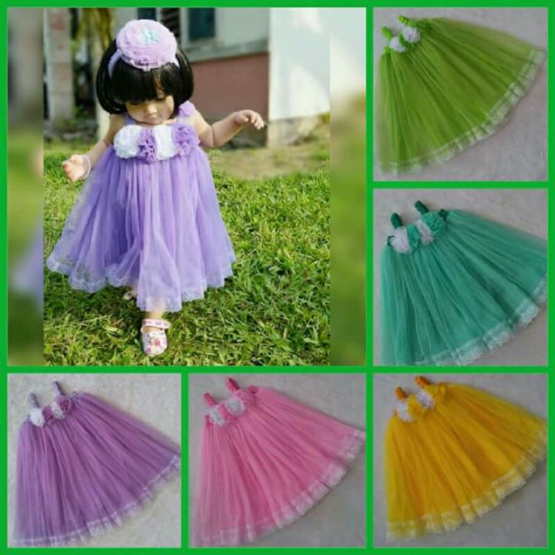 DRES ANAK PEREMPUAN / DRES ANAK RENDA PUTIH
