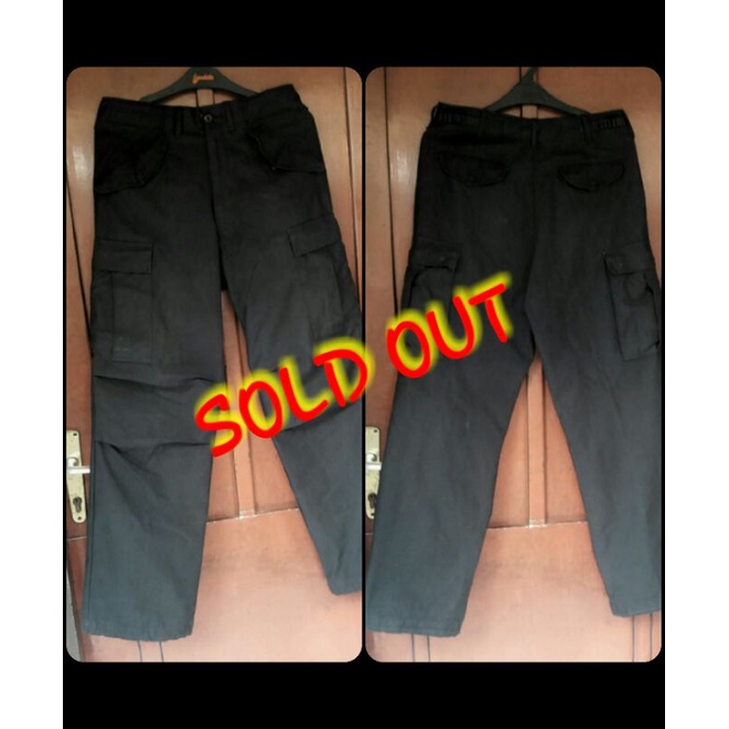 Trouser M65 Black Military Fashion Cargo not Celana Woodland OG107 Second