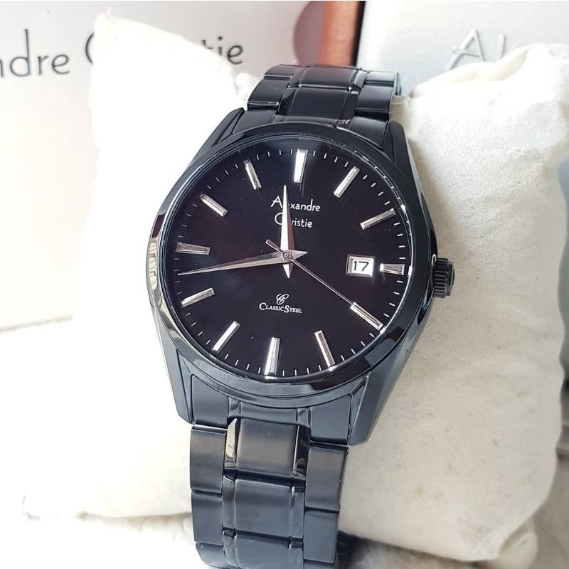 Jam Tangan Pria Alexandre Christie 8554 MD Black