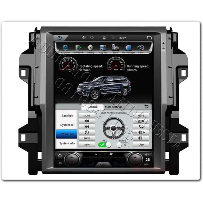 Cuci Gudang TAPE MOBIL MEGUMI ANDROID TOYOTA ALL NEW FORTUNER 12 INCH