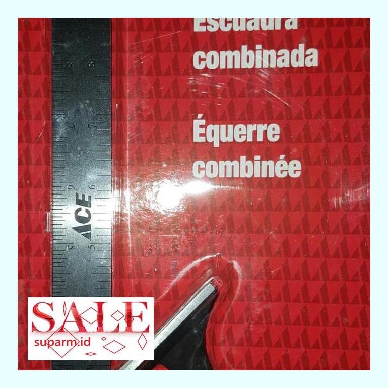 

0Sunsa0S Combination Square Ruler 30Cm / Penggaris Siku Teknik Tukang 12 Inch 50Skunpk