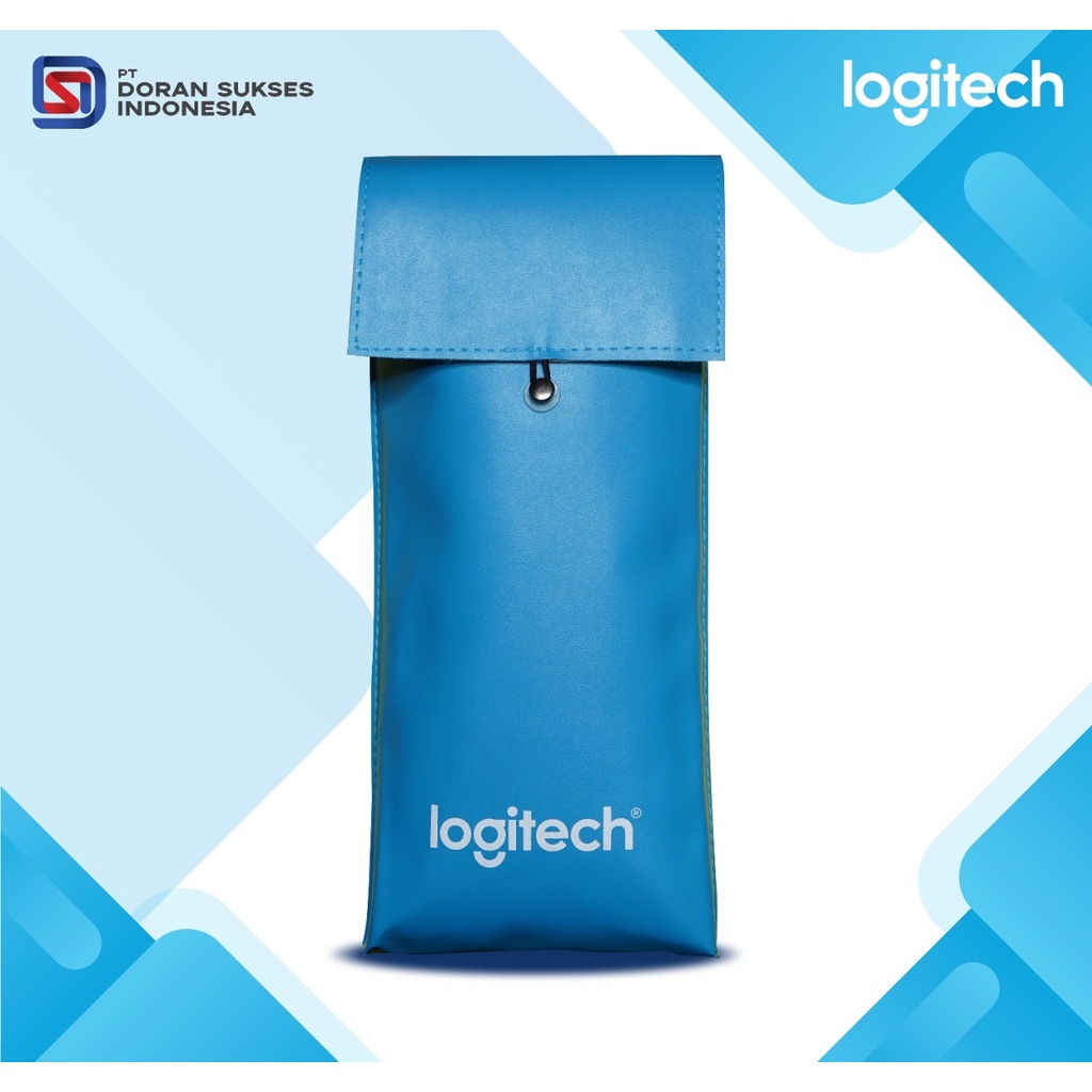 [ Hadiah ] Premium Leather Pouch Logitech