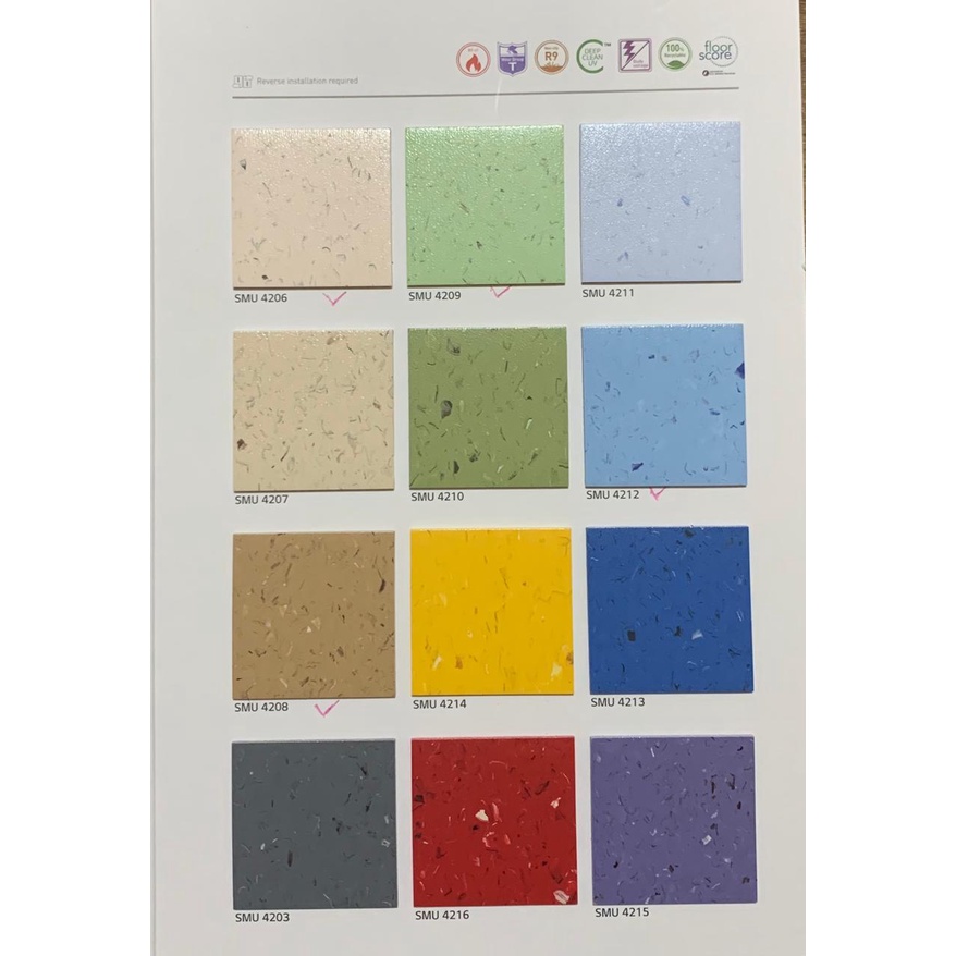 Lantai Vinyl Roll Anti Bakteri LG United